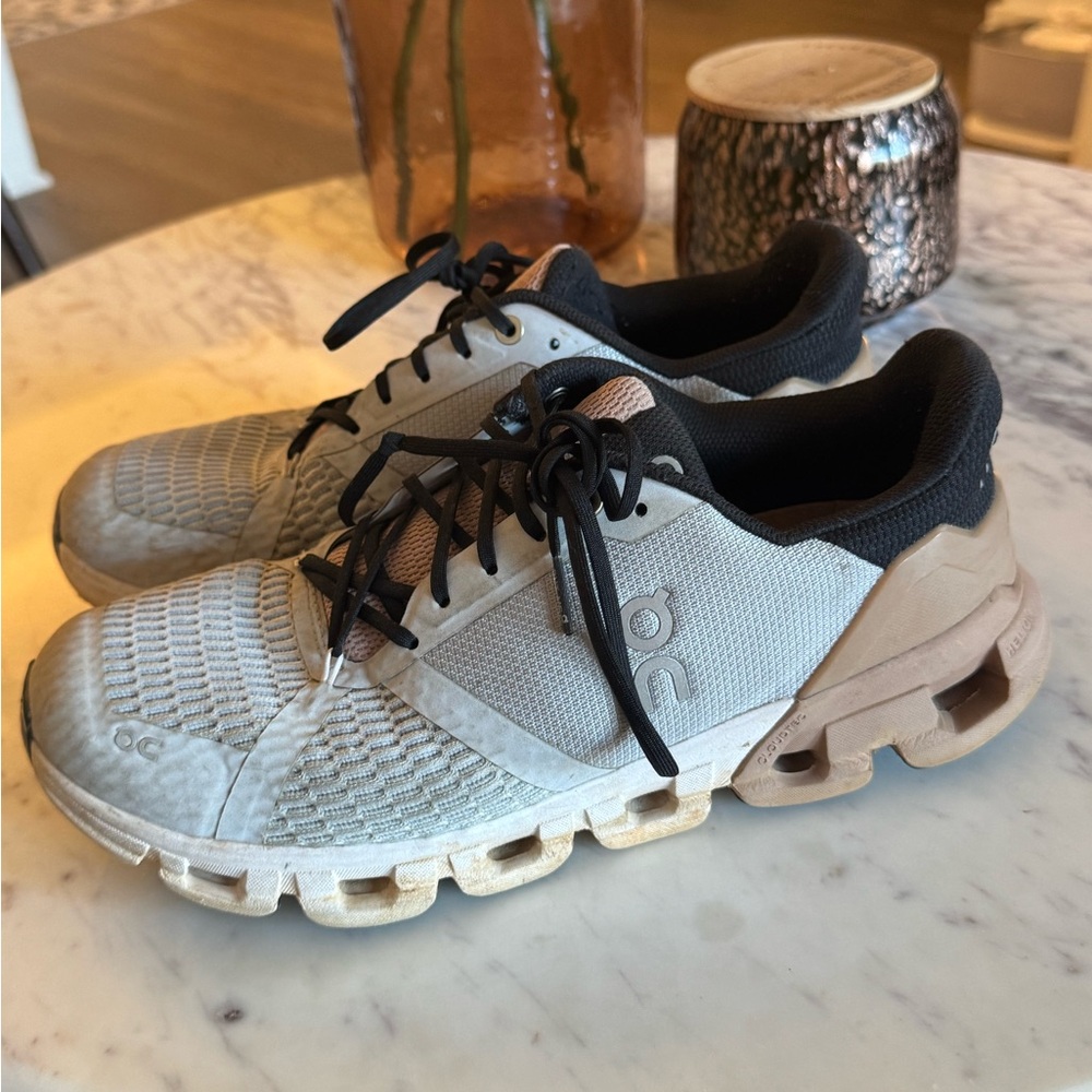 On Running women’s Black and Cream Athletic Shoes